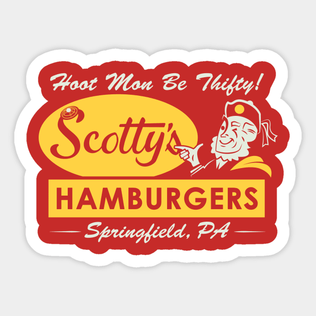 Scottys Hamburgers Sticker by montygog